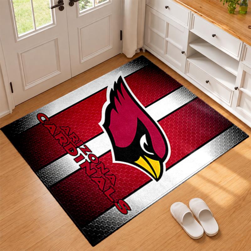 Arizona Cardinals Carpet Door Mat for Living Room or Bedroom Protective Mat Under Chair Office Decoration Christmas Gift Birthday Present