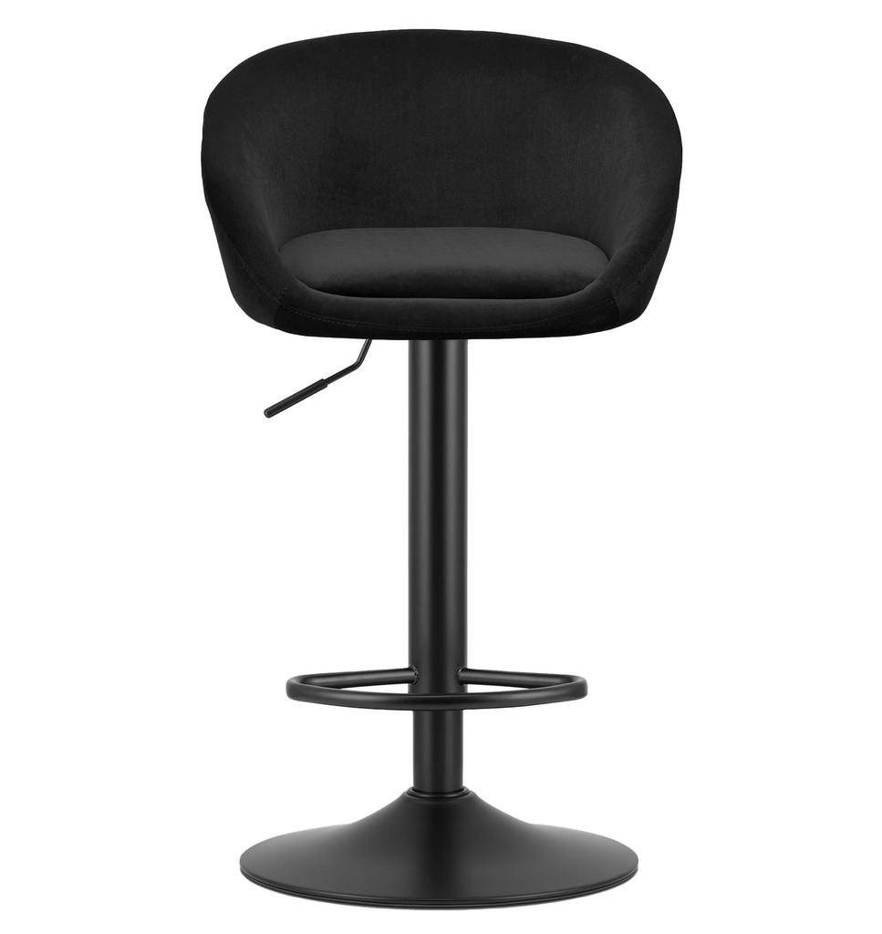EAST Stool - Black Velvet / Black Base