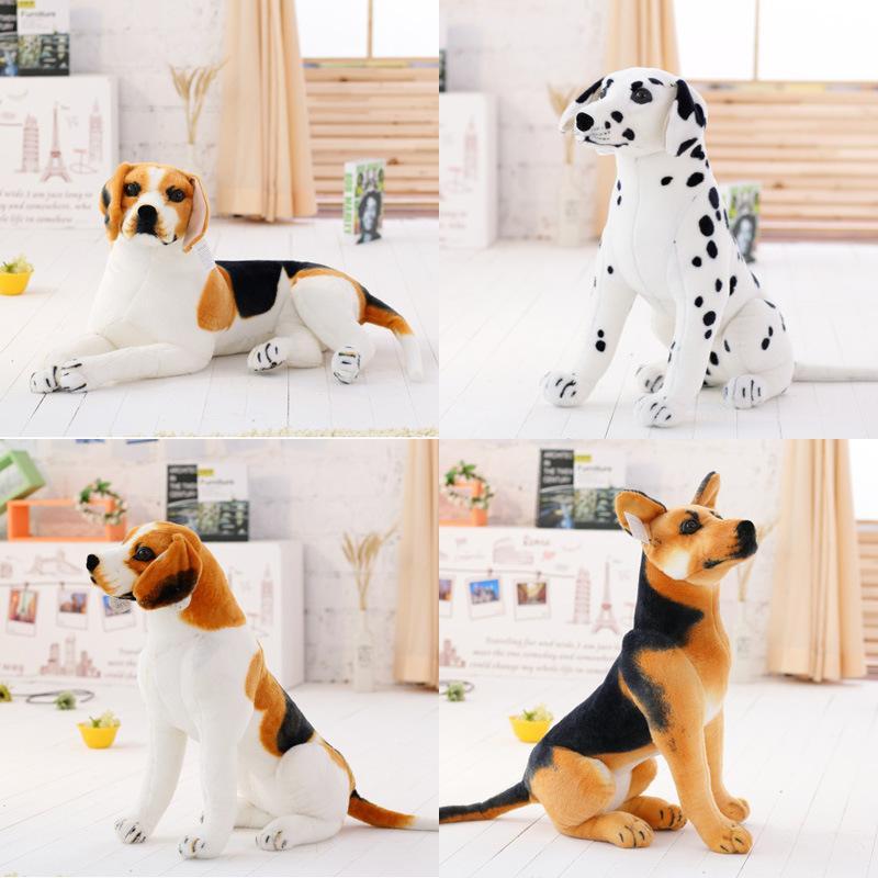 Realistic Dog Plush Toy With Short Fur For Kids And Collectors