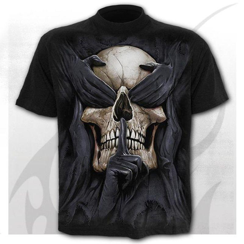

Skull 3D Print T-Shirt Loose Short Sleeves Skull 3DT Shirt Loose Short Sleeve DX288- L