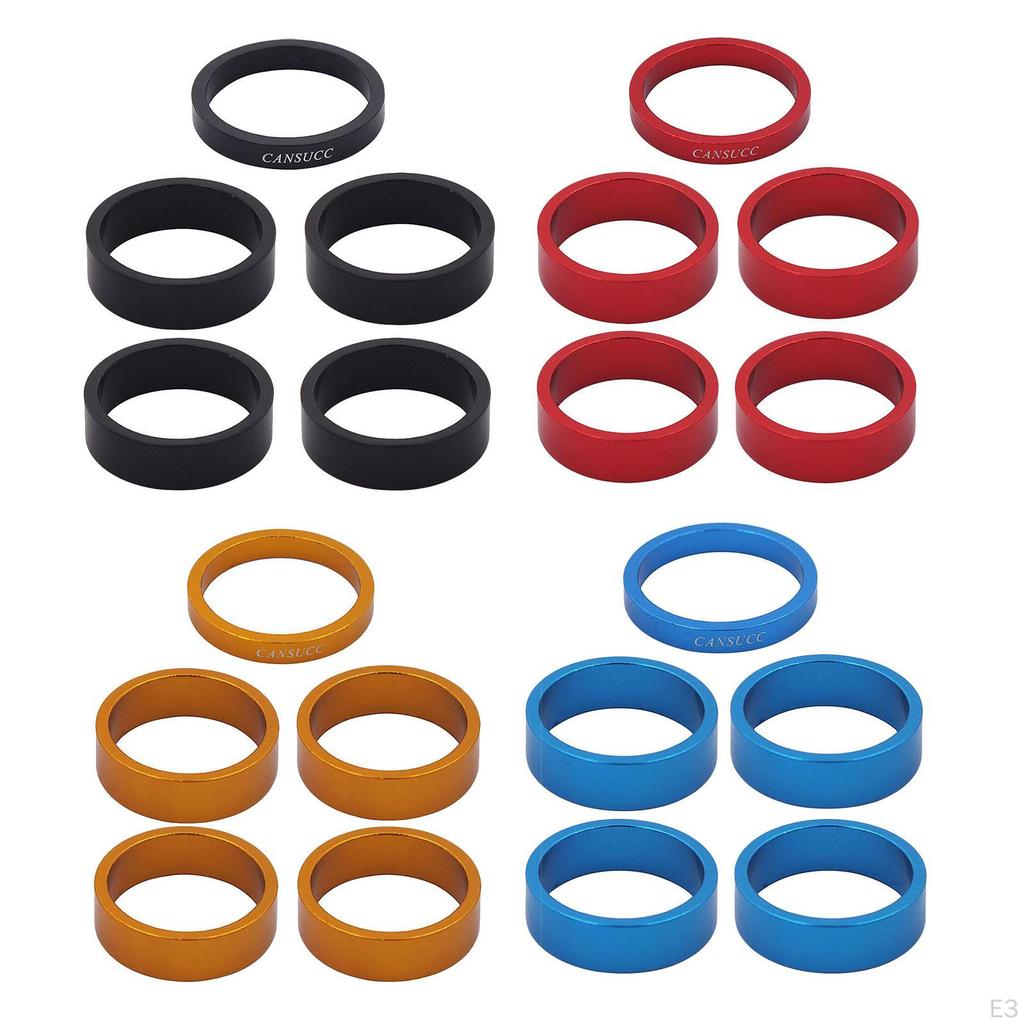 Headset Spacer, 6-Piece Aluminum Alloy, Stem Spacers Fit for The