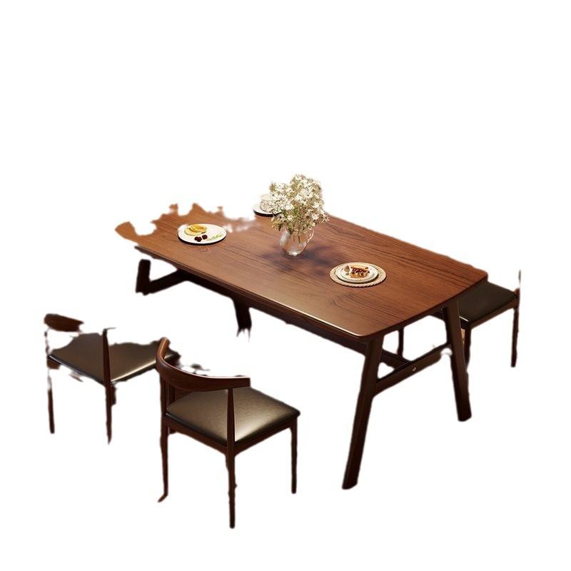 Modern Minimalist Rectangular Dining Table and Chair Set for Small Spaces