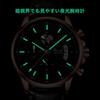 DIZIZID Analog Quartz 3 ATM Water Genuine Leather Date Luminous Textured Simple and Stylish Business Gift for Job Hunting Men's Watch, Chronograph,
