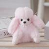 Cute Poodle Plushie Keychain Realistic Animal Shape Gift Backpack Decoration
