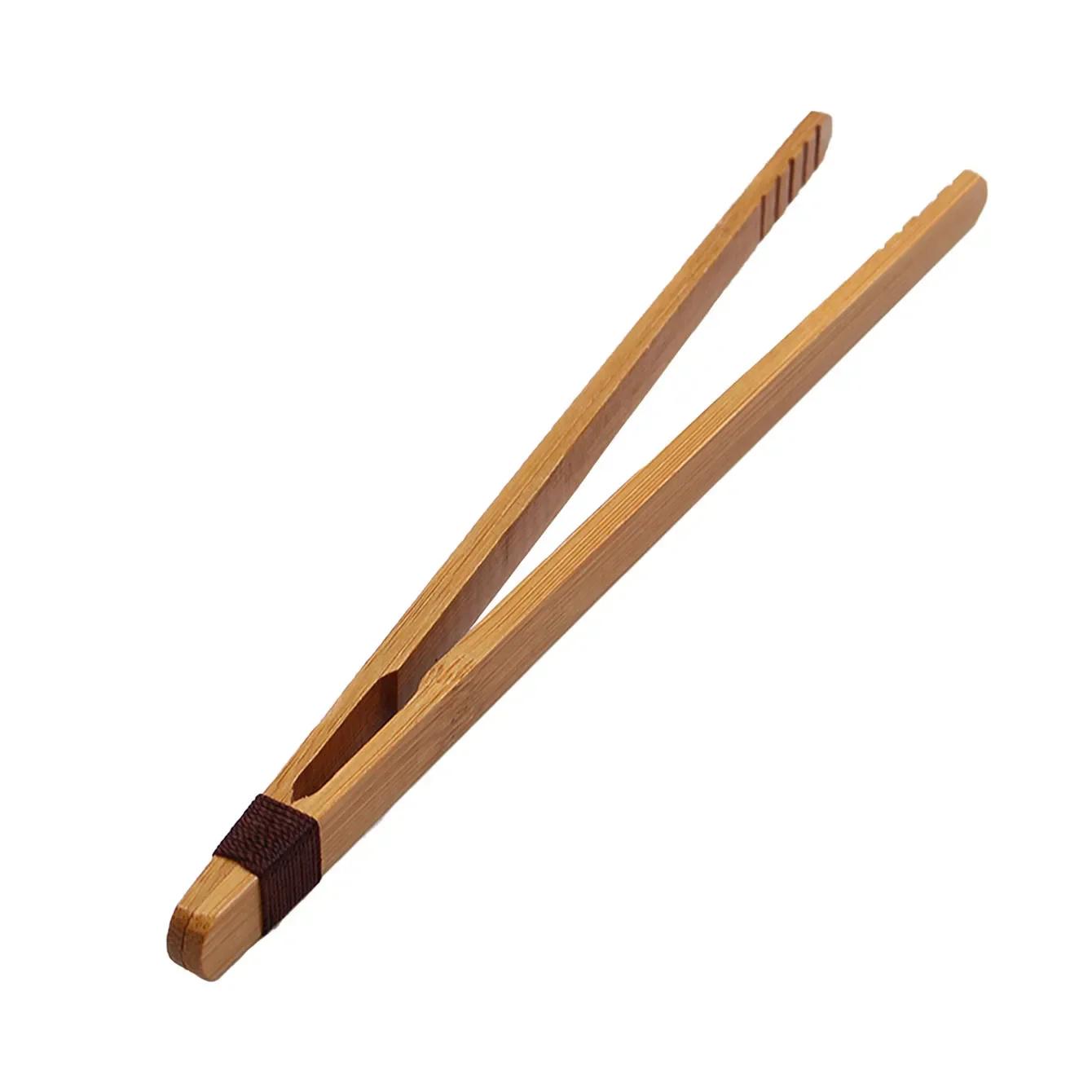 

1pc Bamboo Tea Tongs - Natural Durable Retro Handmade Lightweight Tea Clamp for Easy Handling кавовий