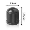 20Pcs Car Tire Tyre Valve Caps with O Rubber Ring Dust Covers Plastic Black Grey Red Stem Valve Caps for Cars Motorcycles Bike