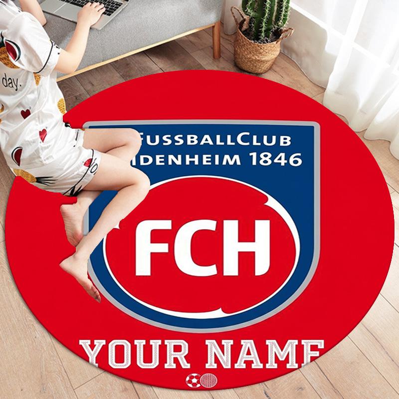 Fc Haim Logo Custom Name Round Area Rug Carpet Rug For Living Room Bedroom Sofa Playroom Decor Nonslip Floor Mat