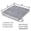 Car Pollen Cabin Air Conditioning Filter Activated Carbon 87139-YZZ08 72880-AJ0009P For Subaru Legacy Outback BM BR 2009 2010