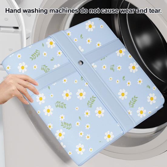Storage Bag with Two-Way Zipper Extra Large Capacity Dust-Proof Organizer Flower Pattern Clothes Storage Bag