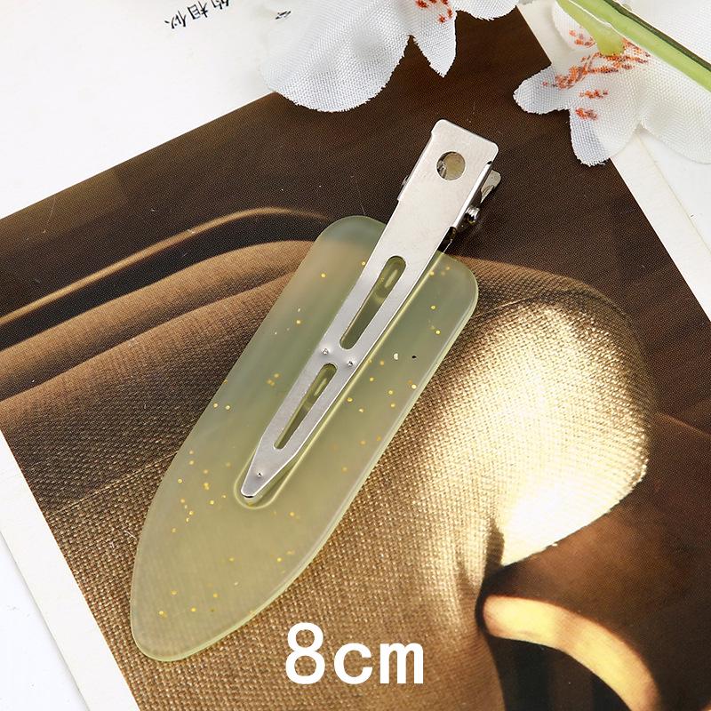 Trendy European & American Simple Duckbill Leaf Hair Clips - Seamless Bangs & Hairpins