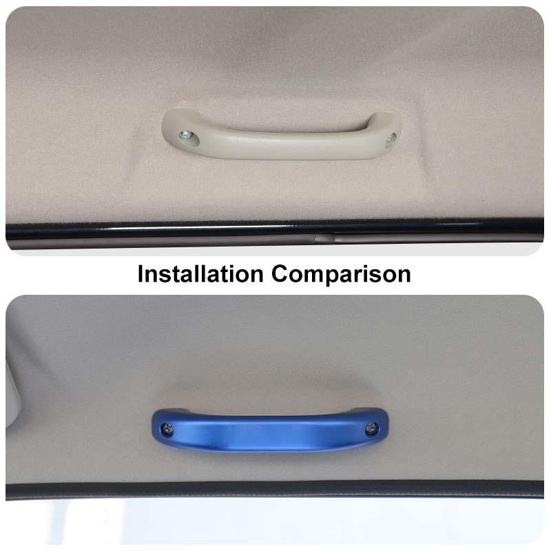 Car Aluminum Alloy Top Grab Bar Handle Holder Bracket Mounting Fit For Suzuki Jimny 2010 Up Interior Accessories