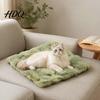 Non-slip Pet Bed for Floors Faux Fur Mat Soft Warm Cat Sleeping Pad with Bottom Portable Mat Travel Self-Warming Fuzzy Cozy Dogs Cats