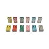 695 Series Fuse Car Fuse 15A 20A 25A 30A 40A 50A 60A Rectangle Small Type Auto Cartridge Fuse Slotted Plug Car Fuse (Color : 20A, Size : Quantity
