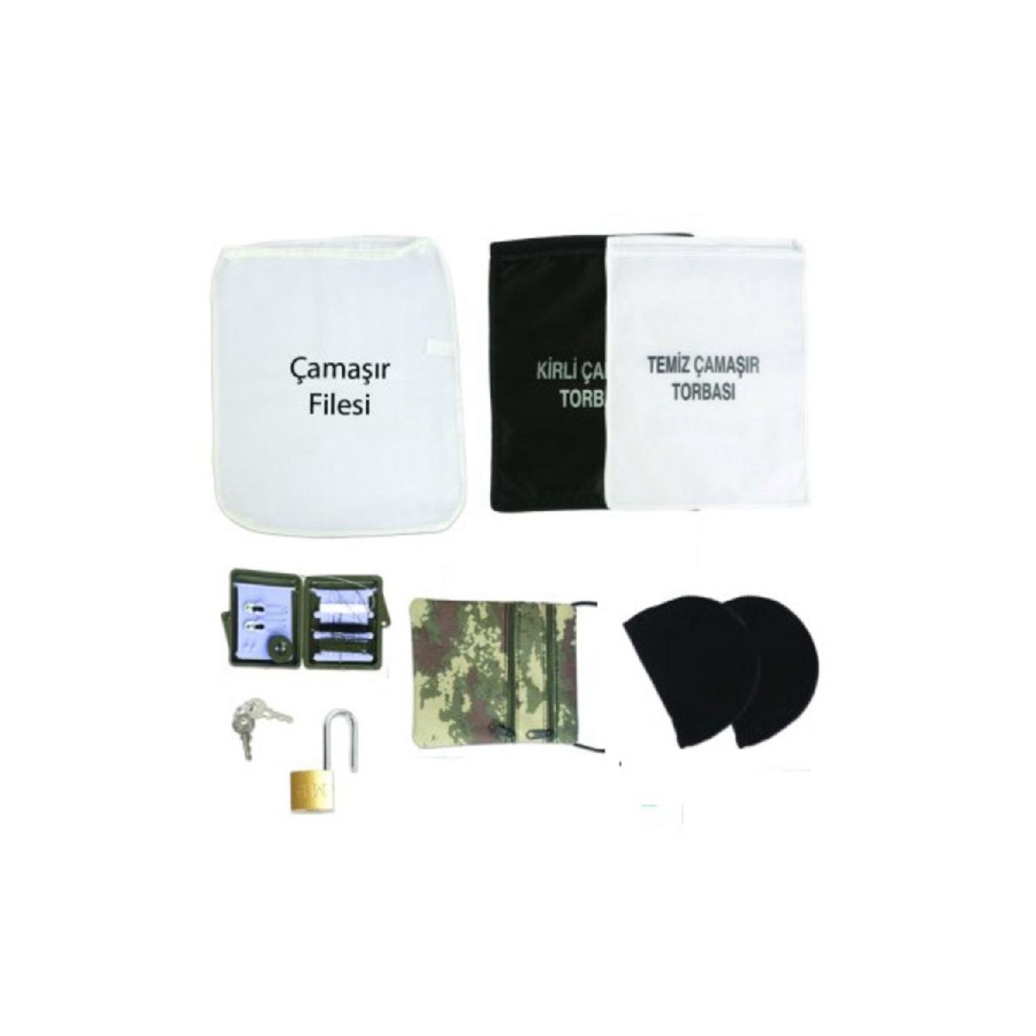 

7 предметів Recruit Paid Military Economic Basic Set Orta Boy зелений