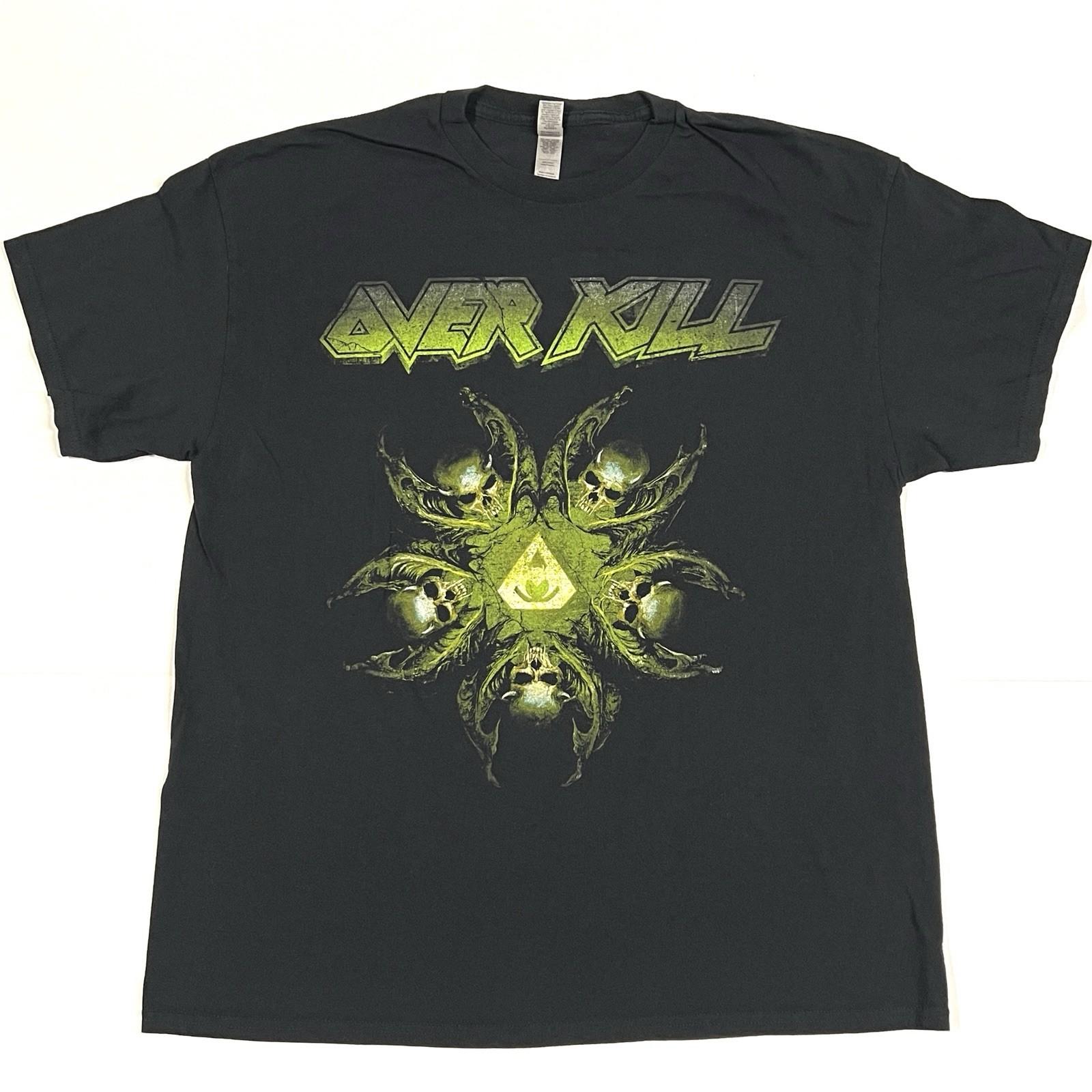 Overkill Wings Over The USA Tour Sz XL Double Sided Gildan Music Band Tee XXL