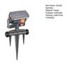 16-Nozzle Oscillating Sprinkler Adjustable Spray Mist Sprinkler 360-Degree Automatic Rocking Sprinkler for Garden Backyard Lawn Irrigation