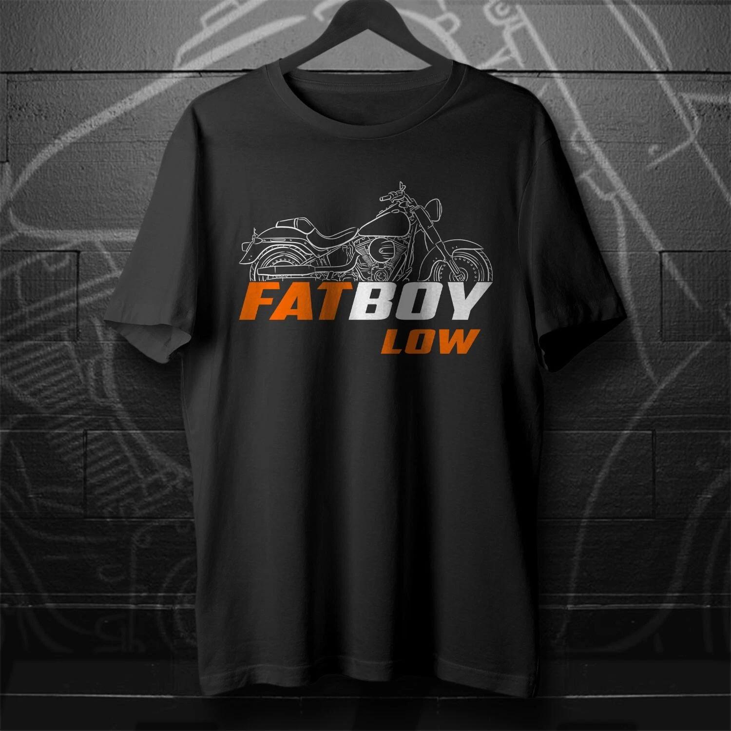 

Black men s and women s T-shirt For Harley-Davidson FLSTFB Softail Fat Boy Lo 2010-2016 fan - Motorcycle XXXL