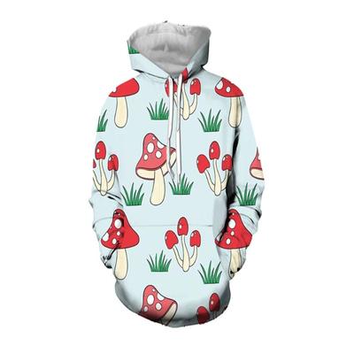 Newest Funny Men's Hoodie Art 3D Printed Mushroom Anime Hoodie Casual Sweatshirt Men's Clothing Casual Streetwear Hoodie Pullove