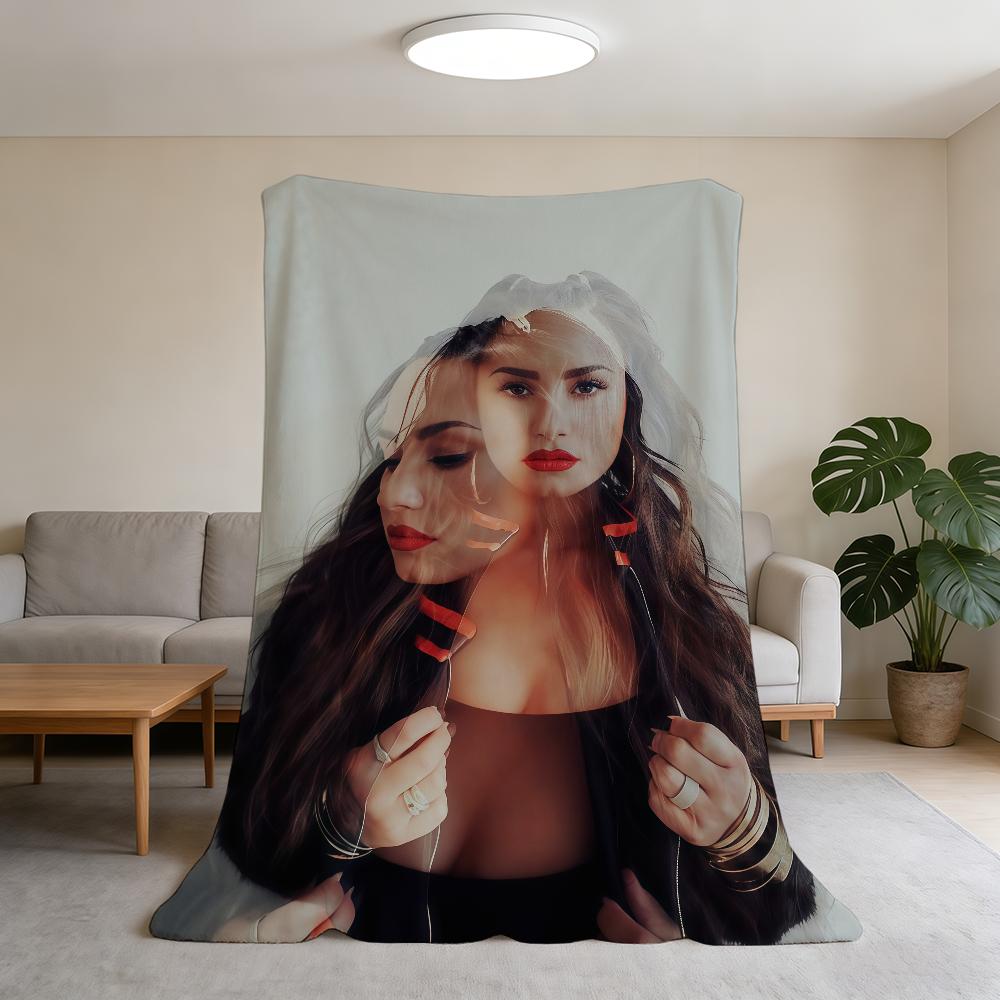 Blanket D-Demi Super Warm Comfortable Plush Throw Blanket Singer Child Home Sofa Bedroom Lovato Gift