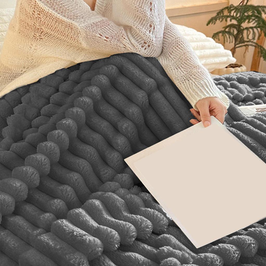 Comfortable Faux Sofa Throw Blanket, Lightweight, Comfortable And Soft Cream Large Throw Blanket For Sofa Bed Living Room, 40 Inch Coffee