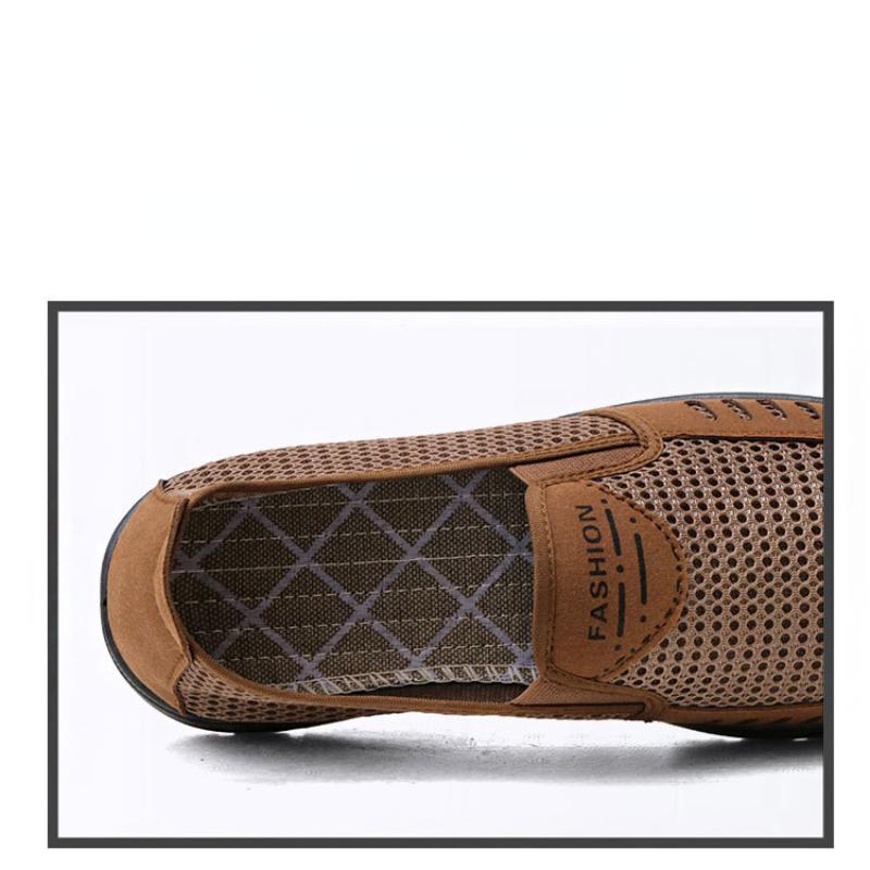 Mesh Shoes Men Classic Loafers Canvas Men Casual Shoes Breathable Walking Flat Men Shoes Lightweight Sneakers 2024 Summer New