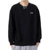 Li-Ning Casual Sports Crew Neck Pullover Sweatshirt Unisex Sweatshirt Black ASIHD1J-2
