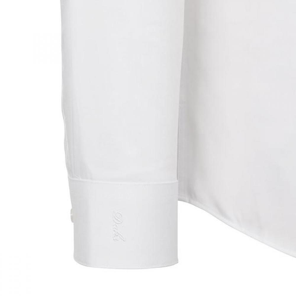 Daks Mens Stretch Solid Slim Fit Long Sleeve Shirt Dma3shdl302a1