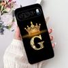 For Google Pixel 9 Pro 9a Pixel9 Fashion New Crown Letter Phone Case For Google Pixel 9 Pixel9a 9Pro Black Silicone Soft Cases