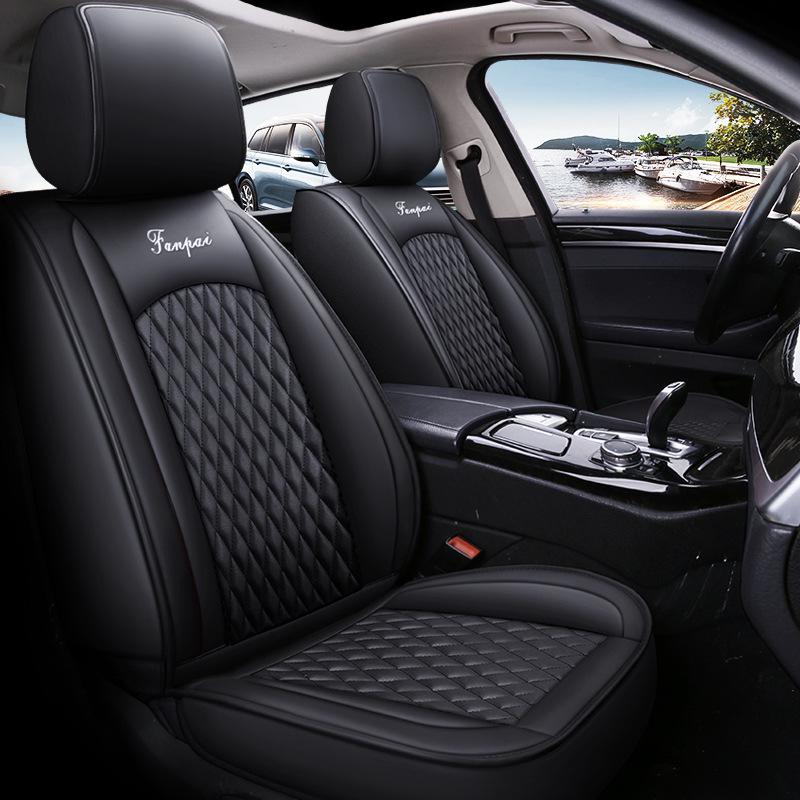 4-Season 3D Full Surround Leather Car Seat Cushion Cover for Sedan