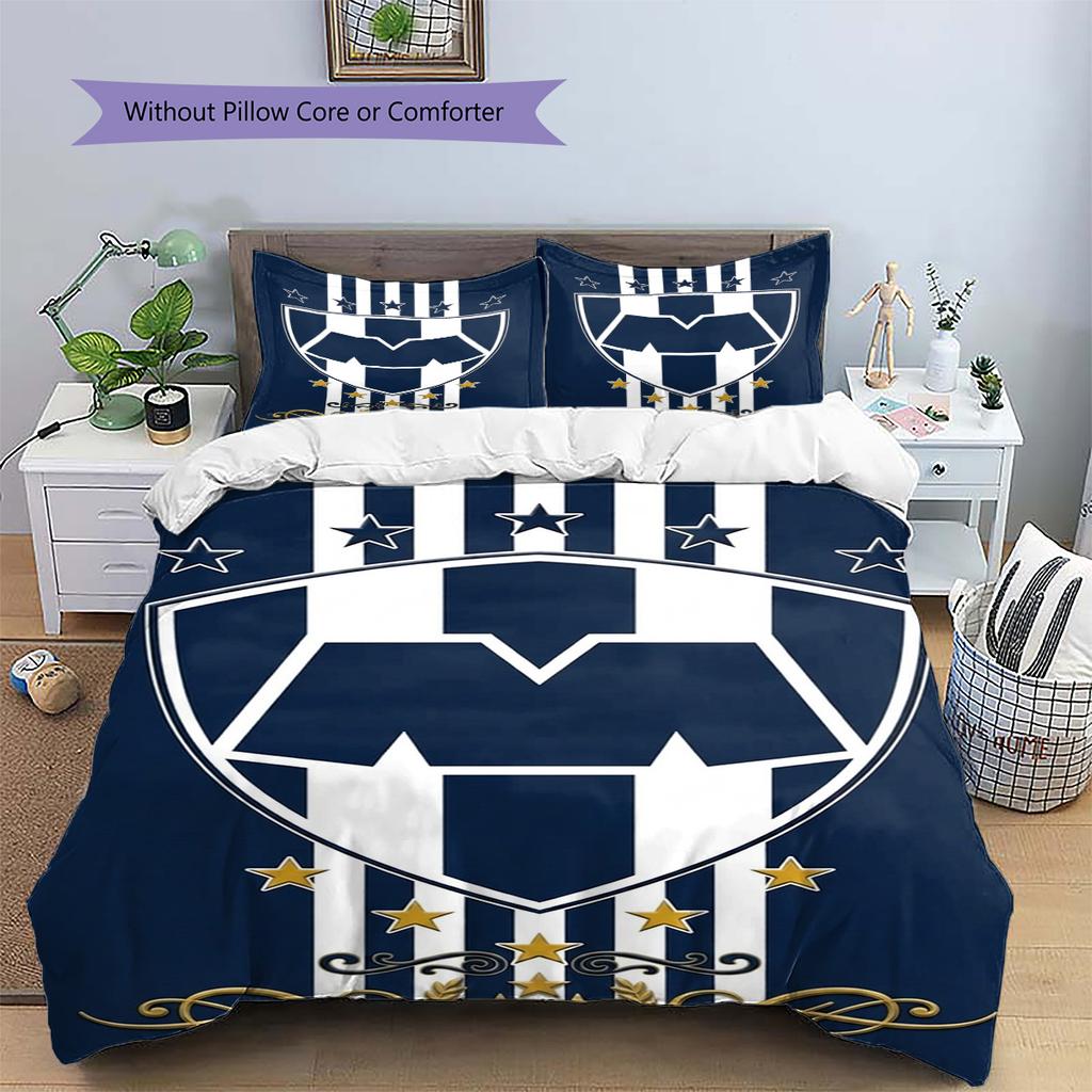 CF Monterrey Pattern Bedding Set Quilt Cover Pillowcase Home Decor Gift (1 * duvet cover + 2 * pillowcase, without core)
