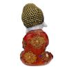 Polyresin Buddha Idol Dekorative Schaufigur Kleiner Baby Mönch Buddha, (rot)