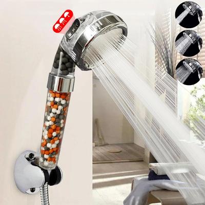 Verstellbarer Handbrausekopf für das Badezimmer Aromatherapie Wassersparend durch Druck Anionen Mineralfilter Hochdruck-Duschkopf