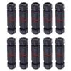 10PCS 0.5mm²~2.0mm² IP68 Waterproof Connector 3Pin Straight Cable Junction Box Electrical Wire Connector Cable Connection