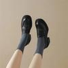 Kadın Deri Platform Loafer'lar Moda Slip on Kalın Ayakkabılar Retro Stil Kadın Ofis Pompaları Mokasenler Kadın Mary Jane Ayakkabılar