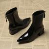 Fashion Pointed Toe Women Ankle Boots High Heels Fashion Shoes Sexy Luxury Woman Chunky Boots 2025 Winter Designer Goth Botas Para Mujer
