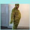 Macacão Monstro Cabeludo Verde Grinch Fantasia Cosplay de Alta Qualidade Para Todas as Idades