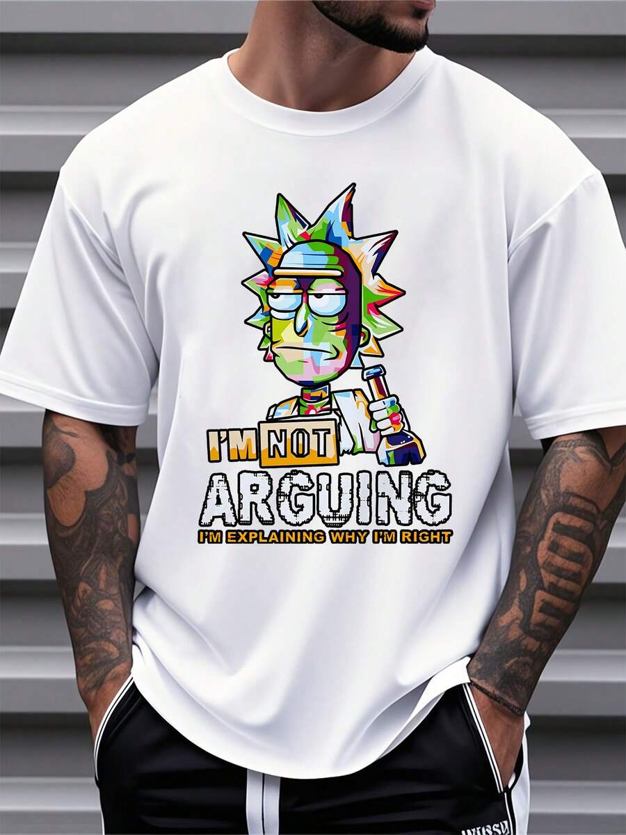

Warner Bros Rick And Morty I m Not Arguing I m Explaining Why I m Right Unisex T-Shirt S