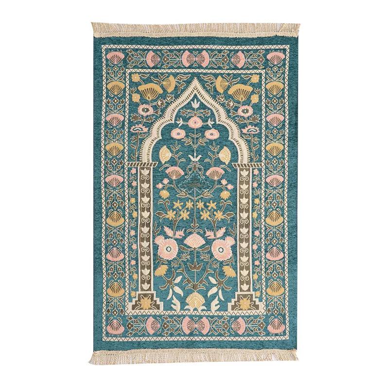 

Коврик для поклонения, коврик для коленопреклонения, коврик для поклонения, войлочный молитвенный коврик Хуэй, арабский, машинная стирка, Рамадан 70x108cm