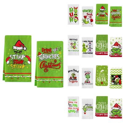 2pc Towel Dish Cloth Hand Towel Dishcloth Dish Towel Scrub Kitchen Absorbent Towel Dish Cloth