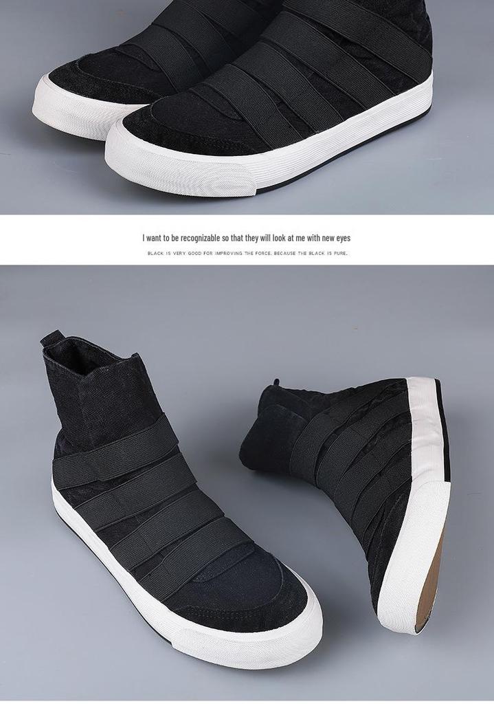 Spring 2026 Men's Breathable High-Top Casual Skating Shoes – Classic, Versatile, and Comfortable Fashion.
