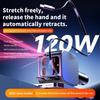 Retractable Car Charger 2 USB Ports Fast Charging Auto Accessories with Starlight Car Charger USB for Daily Commute Adventure