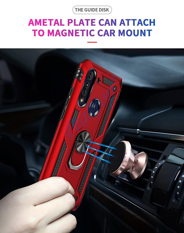 Pro Moto G8 Power Lite pro Telefon Moto G 8 Power Lite Pouzdro Nárazuvzdorné Pancéřové Robustní Vojenské Ochranné Držák do Auta Magnetický Kryt