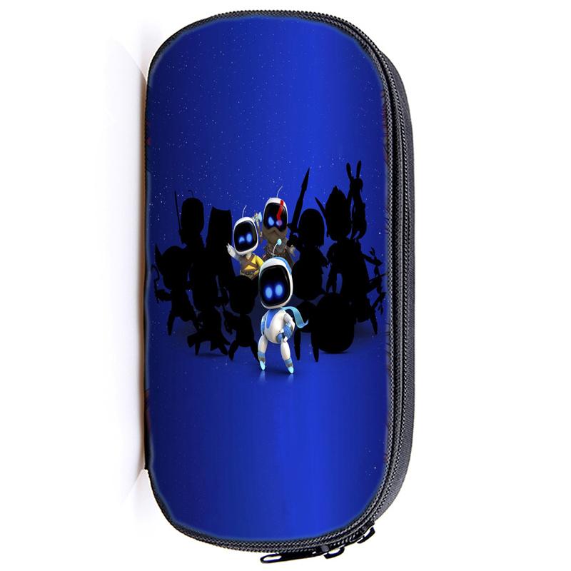 Astro Bot Astronaut Pencil Case Zip Pencil Bag Pouch Function Portable Pencil Case with Zipper Student Stationery Supplies