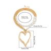Exaggerated Size Heart Pendant Necklace Big Love Multilayer Pearl Necklace  Date Night