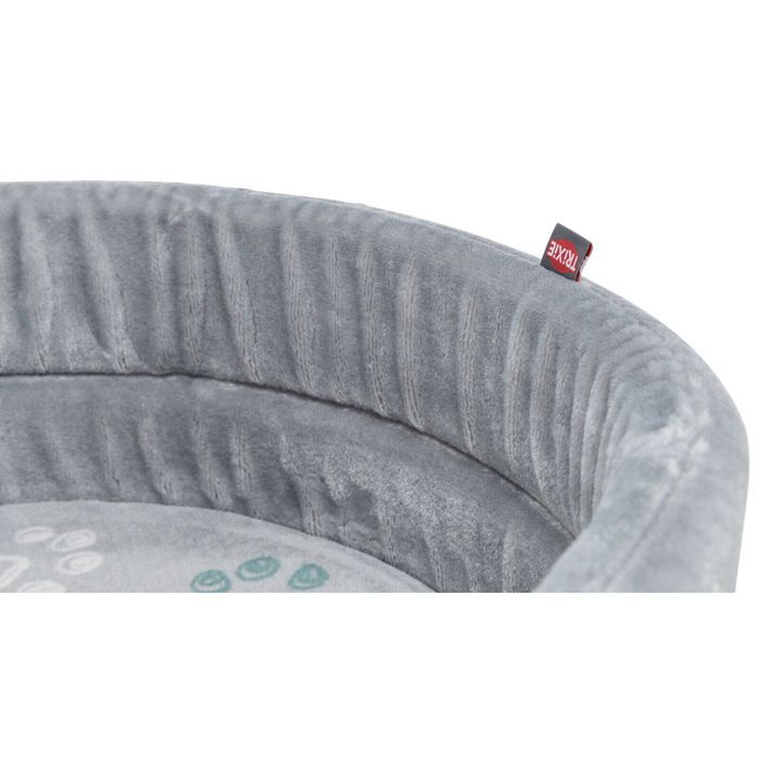 Panier pour chien - TRIXIE - Jimmy Soft - Ovale - 85×75 cm - Gris clair