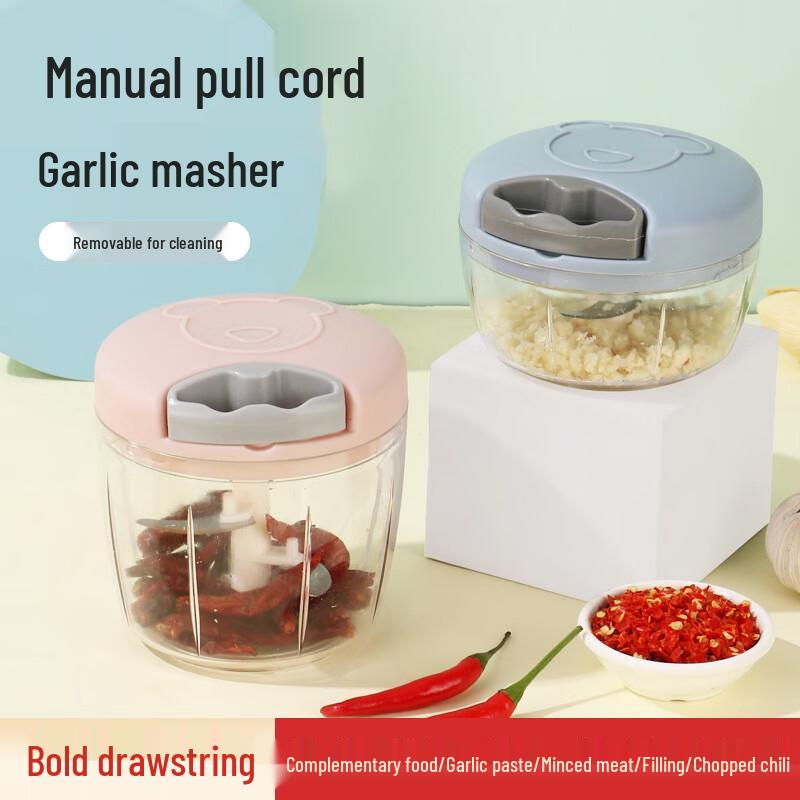 Hand-Pull Garlic Chopper & Food Processor