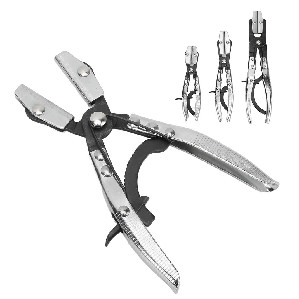 Car Hose Pinch Off Plier Ratcheting Jaws Swiveling Universal For Automobile Radiator Brake Coolant Pipes Auto Removal Tools