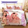 Karol G Pattern Bedding,Quilt Set Quilt Cover Pillowcase Home Birthday Gift(1 * Duvet Cover + 2 * Pillowcase, Without Core)