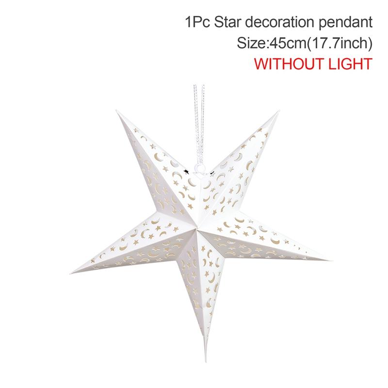30-75cm Hohlstern Hängeanhänger Eid Mubarak Weihnachten Ramadan Dekoration 2025 Islamische Muslimische Partydeko Ramadan Kareem Geschenk