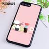 Krajews Kawaii Sushi Pattern Phone Case Cover For iPhone 17 Air 16 15 14 plus 11 12 13 pro max coque Shell Fundas